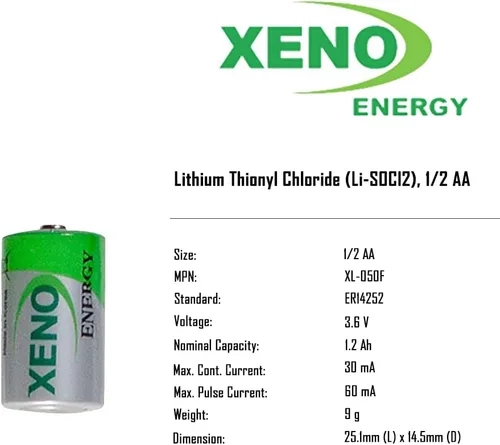 Miniatura 2 de 20 baterías de litio XL-050F 3.6v 1200mah