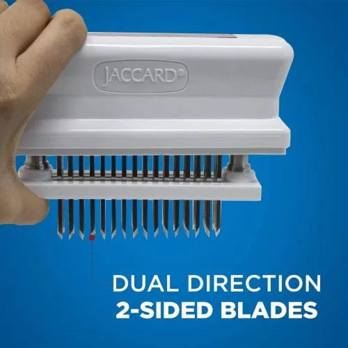 Miniatura 2 de Jaccard 200348R, Ablandador de carne duradero de 48 cuchillas con aguja de acero inoxidable ultraafilada, utensilio de cocina para ablandar pollo