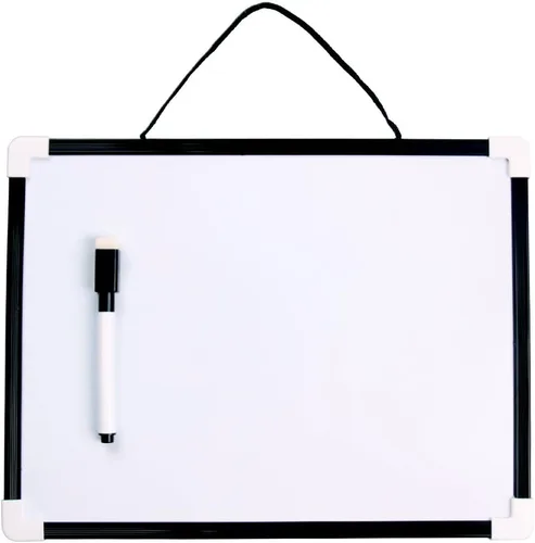 Miniatura 10 de VIZ-PRO Pizarra pequeña de borrado en seco/caballete portátil de pizarra blanca de 10 x 10 pulgadas con 2 marcadores