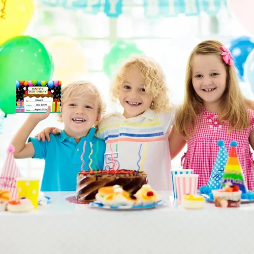 Miniatura 7 de D24TIME Certificados de cumpleaños para el aula de los niños – 36 piezas de regalos de feliz cumpleaños para estudiantes, profesores, suministros