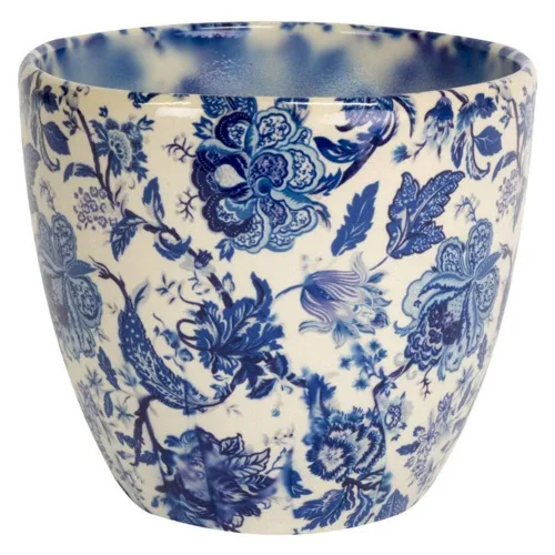 Ivyline Monza - Maceta vintage de 6 pulgadas, color azul