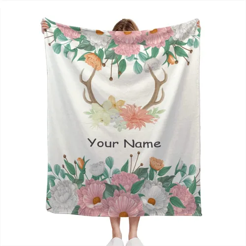 Miniatura 10 de Mantas de bebé personalizadas con nombre, mantas de bebé personalizadas para niñas y niños, manta suave con nombre para niños, regalos Tropical