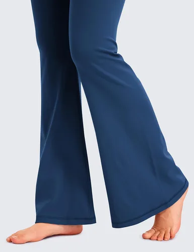 Miniatura 3 de CRZ YOGA Butterluxe - Leggings acampanados cruzados para mujer de 31 pulgadas, cintura alta en V, pantalones de yoga de pierna ancha