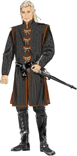 Miniatura 4 de McCall's Kit de patrón de costura para disfraz de fantasía y chalecos para hombre, código de diseño M8423, tallas 34-36-38-40-42