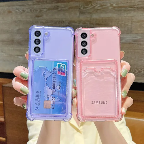Miniatura 112 de Tuokiou Funda para Samsung Galaxy A14 5G, Fundas Protectoras Transparentes con Ranura para Tarjetas, Funda Cartera de TPU Suave Ajustada Resistente