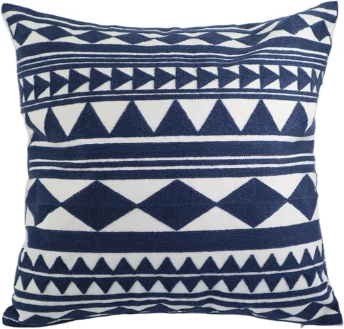 Miniatura 18 de Fundas bordadas decorativas para almohada de 18 x 18 pulgadas. Funda de cojín para sofá, cama, silla, funda de almohada 100% de algodón de 18 x 18