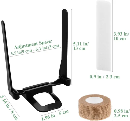 Miniatura 5 de Toddmomy Doberman - Kit de publicación de orejas de perro, herramienta de soporte para orejas de perro con cinta y 2 barras de corrección fijas