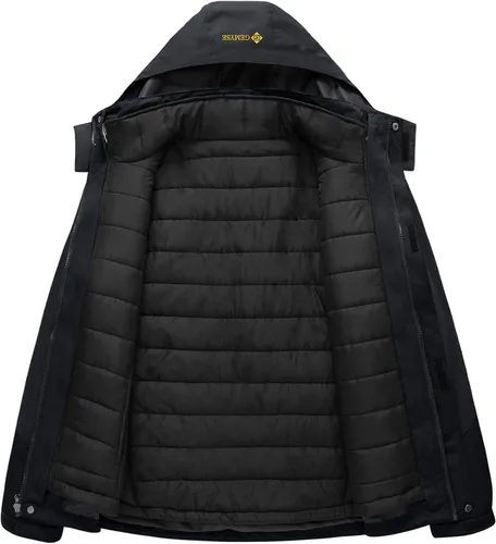 Miniatura 3 de GEMYSE Chaqueta de nieve impermeable 3 en 1 para hombre abrigo de invierno aislado