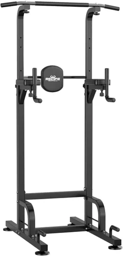 RELIFE REBUILD YOUR LIFE Power Tower Estación de Barra de Dominadas Estación de Fondos para Gimnasio en Casa Entrenamiento de Fuerza Equipo de
