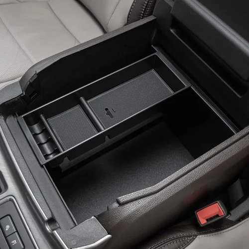 Miniatura 9 de PIMCAR Organizador de consola central para Ford F150 2021 2022 2023, F150 Lightning 2022 2023 Caja de almacenamiento del reposabrazos Accesorios