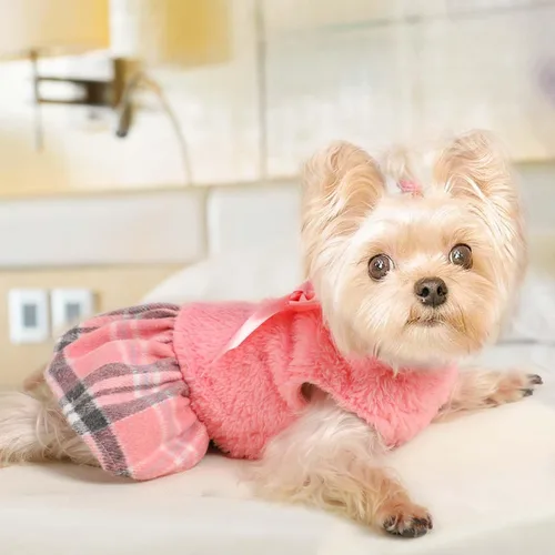 Miniatura 3 de Suéter para Perro Ropa de Invierno para Perros Pequeños Chico Niña Vestido de Otoño para Cachorros de Forro Polar Caliente Suéteres para Chihuahua