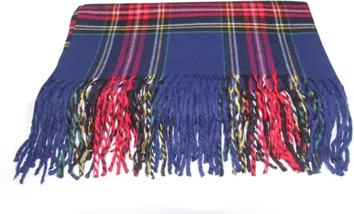 Miniatura 28 de NY GOLDEN FASHION Bufanda de invierno de gran tamaño para mujer, diseño de tartán escocés, a cuadros, con tacto de cachemira