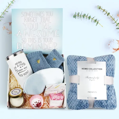 Miniatura 2 de Regalos para mujeres, regalos para mamá, paquete de cuidado para mujeres, juego de regalo relajante de spa, cestas de cumpleaños, canasta de regalos