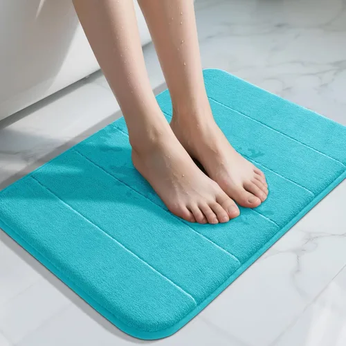 Miniatura 72 de Yimobra Tapete de baño de espuma viscoelástica, súper suave, absorbente, antideslizante, de secado rápido, lavable a máquina, tapete para bañera