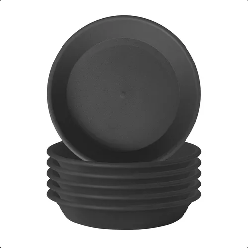 Miniatura 19 de 6 platillos de plástico para plantas de 5 pulgadas, tamaño individual, grueso y fuerte de 6, 8, 10, 12 pulgadas, bandeja de recogedor de agua