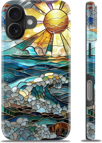 Miniatura 158 de Goodon para iPhone 17 Pro, Funda Estética de Gato Negro y Niña Naranja, Compatible con Magsafe, Funda Protectora Retro Única y Moderna de Silicona