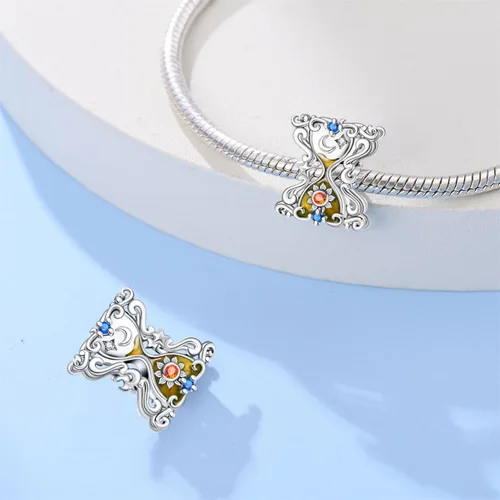 Miniatura 196 de KUNSIR Los abalorios se adaptan a pulseras Pandora para mujer, plata de ley 925, cuentas colgantes de joyería para niñas, dijes de feliz cumpleaños