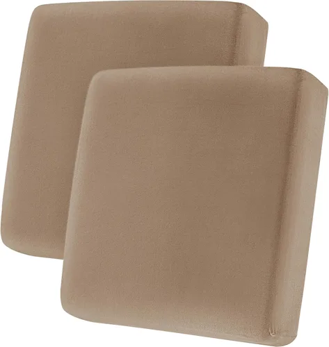 Miniatura 111 de CHUN YI - Funda elástica de cojín para sofá biplaza, funda de asiento de sofá con tela jacquard de elastano (mediana, color marfil blanco)