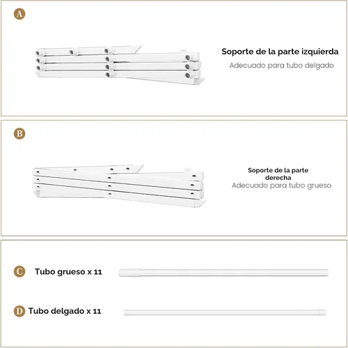 Miniatura 4 de STARLATTA Tendedero plegable para ropa, 3 niveles, portátil, para interiores y exteriores, antioxidante, compacto, plegable, tamaño compacto, carga