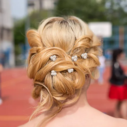Miniatura 8 de WILLBOND 18 piezas de horquillas de pelo con perlas, accesorios para el cabello de boda para novias y damas de honor, pinza de cristal para novias