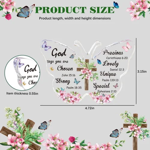 Miniatura 2 de MGahyi Regalos cristianos para mujeres y hombres, regalos inspiradores con versículos de la Biblia, regalos religiosos con las Escrituras