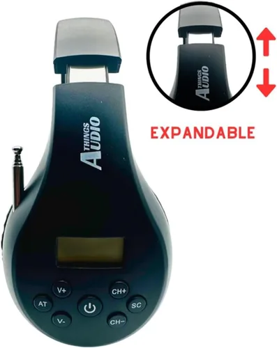 Miniatura 6 de Auriculares de radio FM personales portátiles con antena extraíble para gran recepción, caminar, trotar, relajarse, escuela, radio conversacional