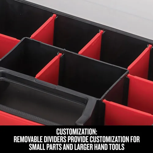Miniatura 6 de CRAFTSMAN Organizador de almacenamiento pequeño, 10 compartimentos, plástico (CMST14021) (paquete de 2)