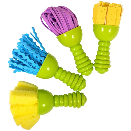 Miniatura 8 de READY 2 LEARN Herramientas de arte texturizadas - Juego de 4 pinceles de pintura jumbo para niños pequeños y niños - Juego de 2 - Patrones y efectos