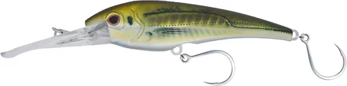 Miniatura 58 de Nomad Design DTX Minnow con sistema patentado Autotune - Acción de natación de pez cebo envejecido, BKK Diablo Caballa Rosa Caliente