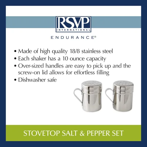 Miniatura 13 de RSVP International Endurance Kitchen Shaker Collection - Apto para lavavajillas, malla fina, acero inoxidable