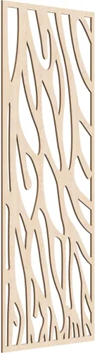 Miniatura 145 de 9 3/8"W x 24 3/8"H x 1/4"T Bristol Decorativos Paneles de Pared de Madera Calado, Cereza