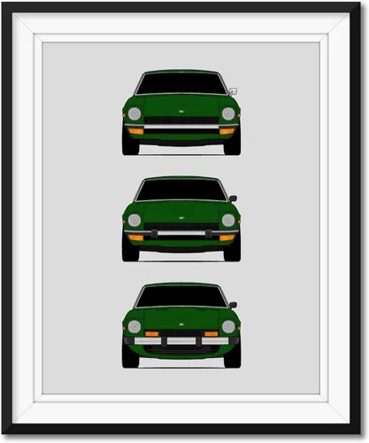Miniatura 10 de Custom Car Posters Póster hecho a mano compatible con Datsun 240Z 260Z 280Z, generaciones e impresión de Datsun S30/Nissan S30 (Nissan Fairlady Z)