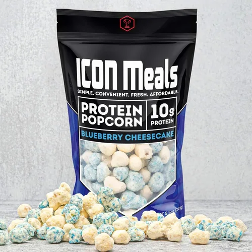 Miniatura 4 de ICON Meals Palomitas de maíz con alto contenido de proteínas, todo natural, Air Popped, cero azúcar añadido, 0.35 onzas de proteína, 1 bolsa