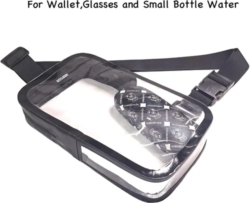 Miniatura 8 de Bolsa transparente aprobada para estadios, bolsa cruzada para el hombro, bolso de pecho para concierto, deporte, evento, festival, fiesta