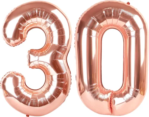 Miniatura 253 de Globos de números de 5 globos de 40 pulgadas, decoraciones de cumpleaños azules para niños y niñas, globos de números azul marino grandes