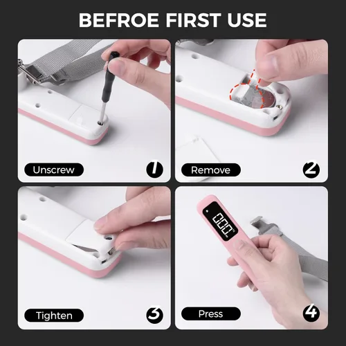 Miniatura 5 de pack all Báscula de equipaje de 110 libras, báscula digital de mano, báscula de peso de viaje para equipaje con pantalla LCD retroiluminada, batería