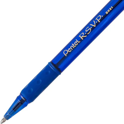Miniatura 4 de Pentel® R.S.V.P.® - Bolígrafos de punta media, 0.039 in, barril transparente, colores de tinta surtidos, paquete de 8 Varios