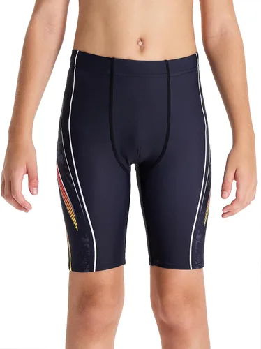 Miniatura 10 de DEVOROPA Jammers de Natación para Niños, Trajes de Baño de Equipo Competitivo Juvenil, Traje de Baño de Carreras, Pantalones Cortos de Natación