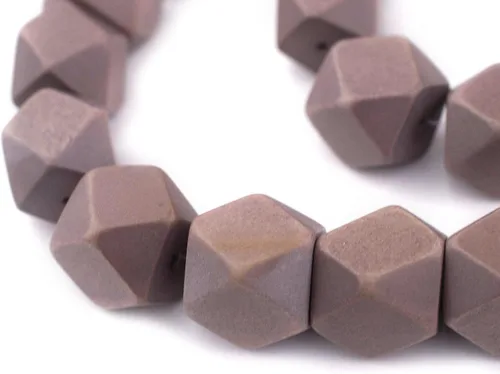 Miniatura 78 de TheBeadChest - Cuentas de madera de cubo sin esquinas azul azul: cuentas orgánicas naturales de corte de diamante de 0.787 in para la fabricación