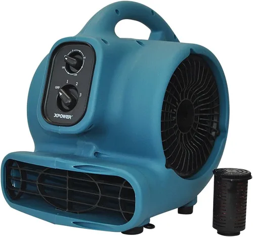 Miniatura 2 de XPOWER P-450NT Freshen Aire 1/3 HP Mover de aire perfumado con ionizador, temporizador y cuentas de ambientador (brisa fresca, 8 onzas)