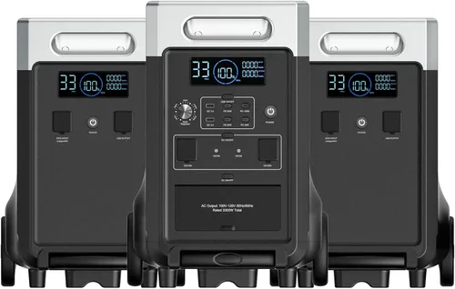 Miniatura 15 de AFERIY Estación de energía portátil de 3840Wh, tomas de corriente alterna de 120V x 5, carga rápida de 2.5H, estación de energía de batería LiFePO4