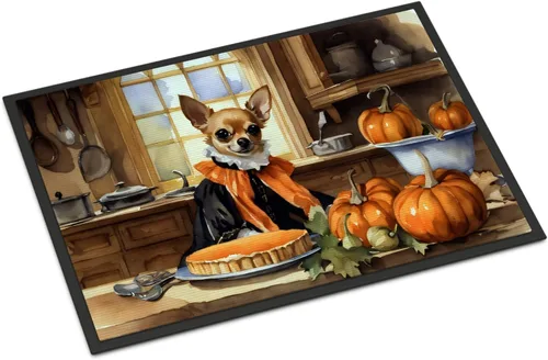 Miniatura 34 de Caroline's Treasures DAC1720MAT Affenpinscher - Tapete de otoño para cocina, con calabazas, 18 x 27 pulgadas, tapete para puerta delantera