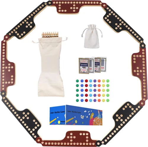 Miniatura 7 de Juego de mesa de Jokers de madera entrelazada, juego de canicas y bromistas de 2 a 8 jugadores para adultos, regalo perfecto para la familia