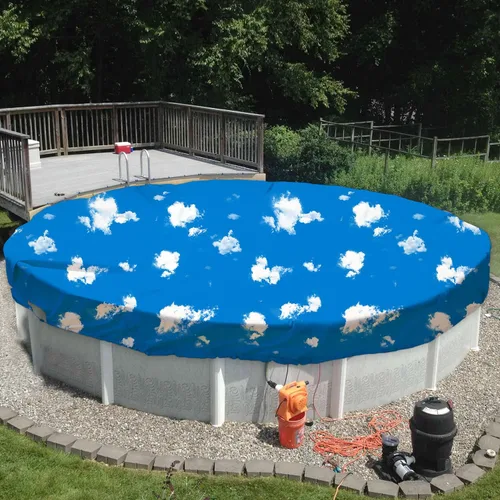 Miniatura 15 de TANG Cubiertas redondas de 10 pies para piscina de 6 pies para tanque redondo sobre el suelo, cubiertas de piscina de hojas de invierno