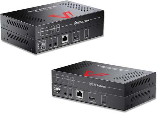 Miniatura 8 de Extensor de audio eARC de acceso AV de 330 pies, envía Dolby Atmos desde TV a receptor a través de Cat5e/6, compatible con ARC, control IR/CEC