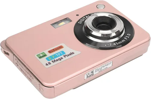Miniatura 4 de Cámara digital, 48MP 2.7in LCD 4K Vlogging Cámara para disparar (rosa)