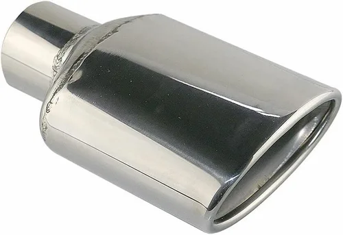 Miniatura 5 de 1 tubo de escape de 2.5 pulgadas, estilo AMG, puntas de escape ovaladas, de acero inoxidable, compatibles con Mercedes Benz de 4.7 pulgadas, salida