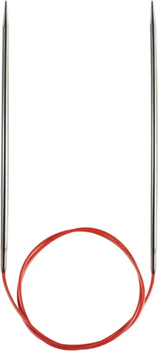 Miniatura 2 de ChiaoGoo - Aguja para tejer circular de acero inoxidable (102 cm), color rojo