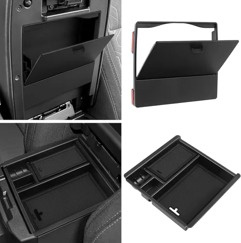 Miniatura 11 de Organizador de Monedas para Consola Central Compatible con Toyota 2016-2020 2021 2022 2023 Tacoma, Accesorios ABS, Portavasos, Caja de Almacenamiento