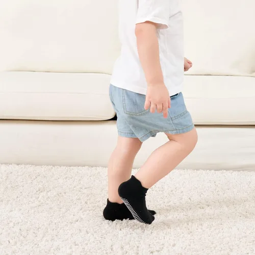 Miniatura 5 de Zaples - Calcetines altos hasta el tobillo para bebé con base antideslizante, unisex